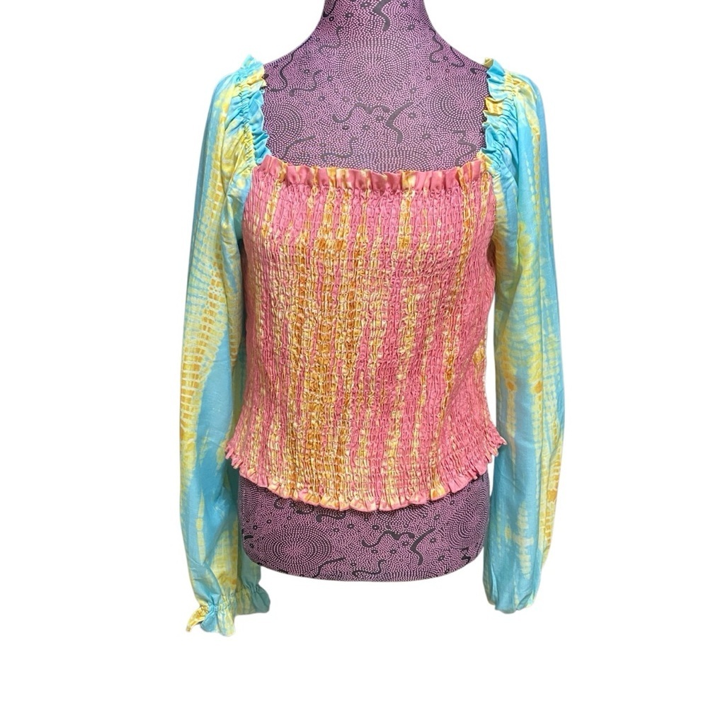 Anthropologie Kavita Bhartia Anthropologie Tie Dye Smock Top